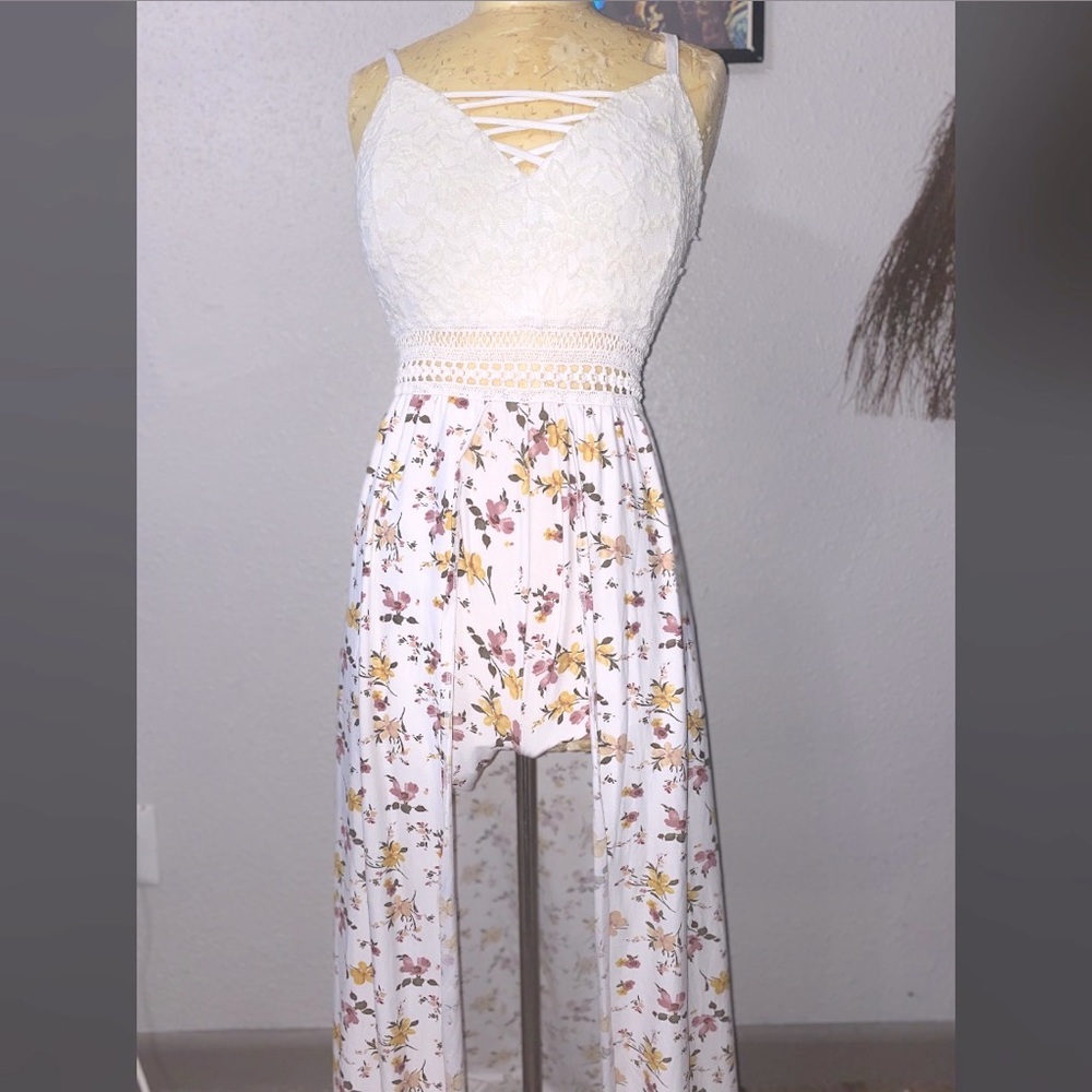 Women’s No Boundaries High-Low Romper Dress
